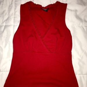 Red 90’s tank top